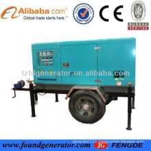 2015 Factory Price of CE,ISO approved mobile diesel generator with three or four wheels